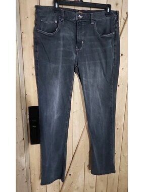 Tommy Bahama Sand Drifter Jeans Mens 35x30 Charcoal Gray Straight Stretch Denim